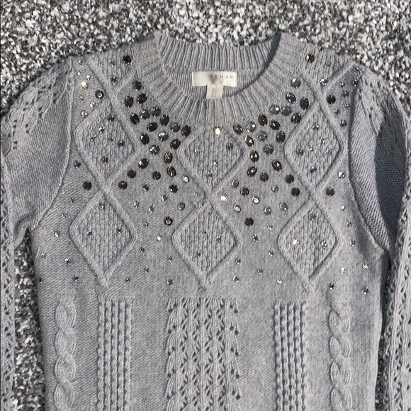 sweater dress with Shiny beads - Picture 2 of 6